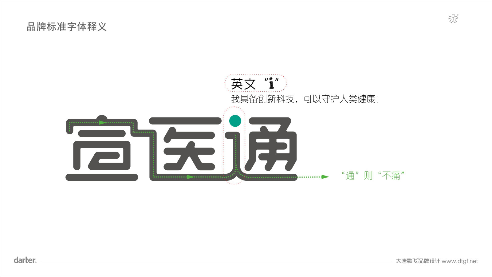 泰州醫藥城宣醫通VI設計標準字體釋義