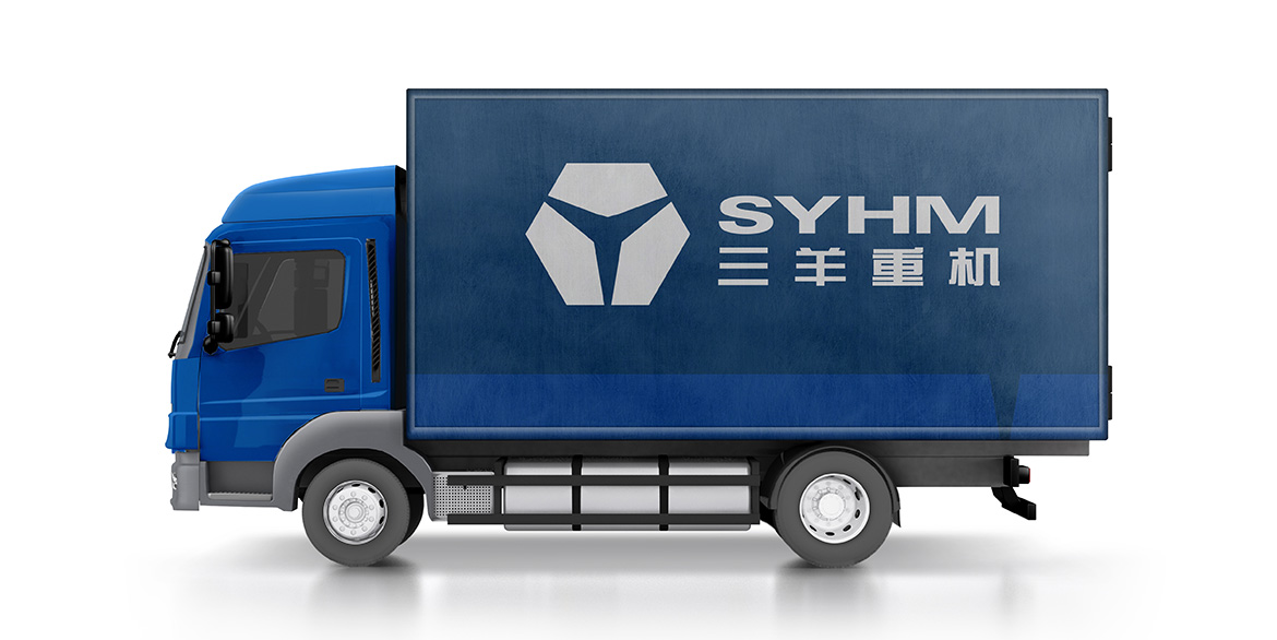 機(jī)械制造業(yè)品牌車身廣告設(shè)計(jì) 三羊重機(jī)車身廣告設(shè)計(jì)
