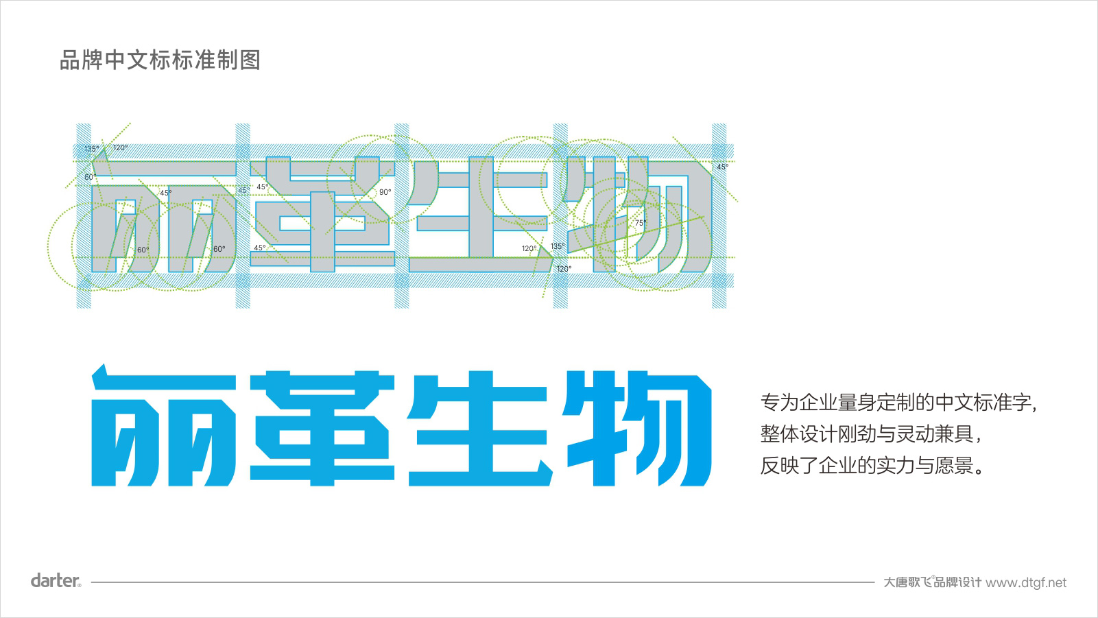 麗革生物化工行業(yè)VI設(shè)計標(biāo)準(zhǔn)字體標(biāo)準(zhǔn)制圖